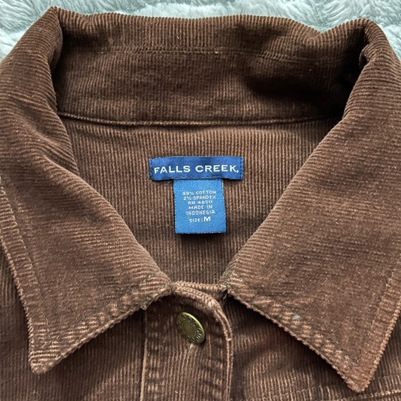 Falls Creek Tan Corduroy Jacket Women's M - Picture 5 of 5